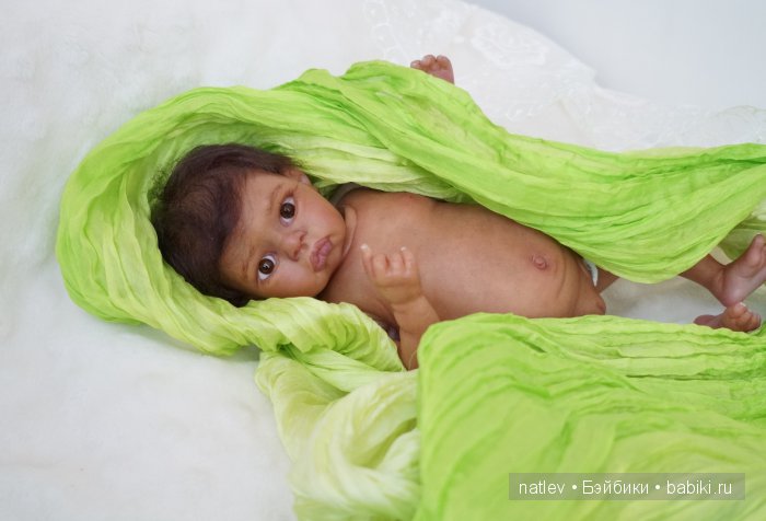 Вот нашла сегодня в капусте... Кукла мини реборн Наталии Коноваловой (фото 10)