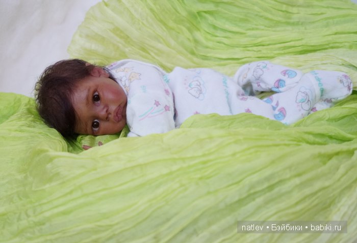 Вот нашла сегодня в капусте... Кукла мини реборн Наталии Коноваловой (фото 8)