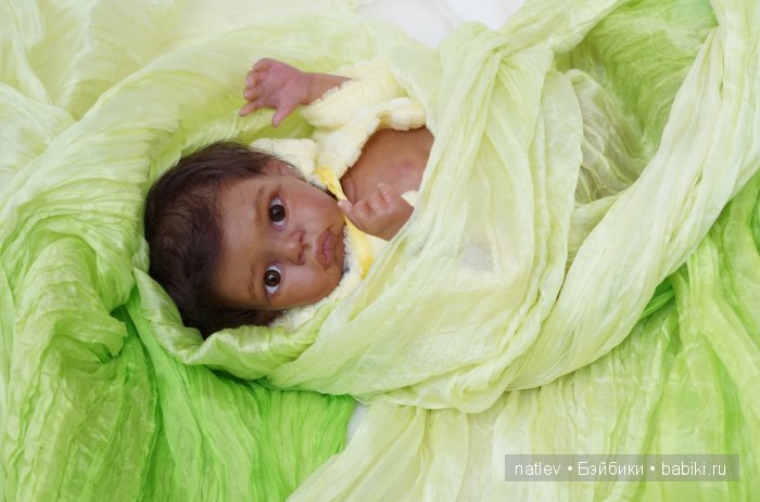 Вот нашла сегодня в капусте... Кукла мини реборн Наталии Коноваловой