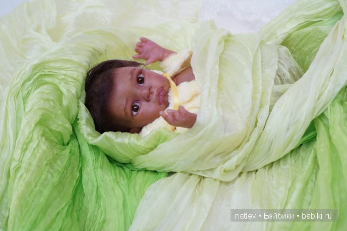 Вот нашла сегодня в капусте... Кукла мини реборн Наталии Коноваловой