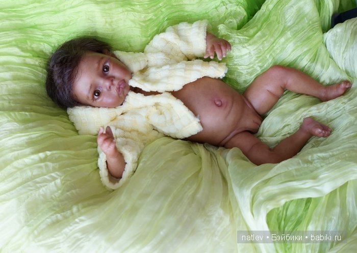 Вот нашла сегодня в капусте... Кукла мини реборн Наталии Коноваловой (фото 2)