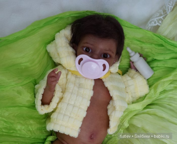 Вот нашла сегодня в капусте... Кукла мини реборн Наталии Коноваловой
