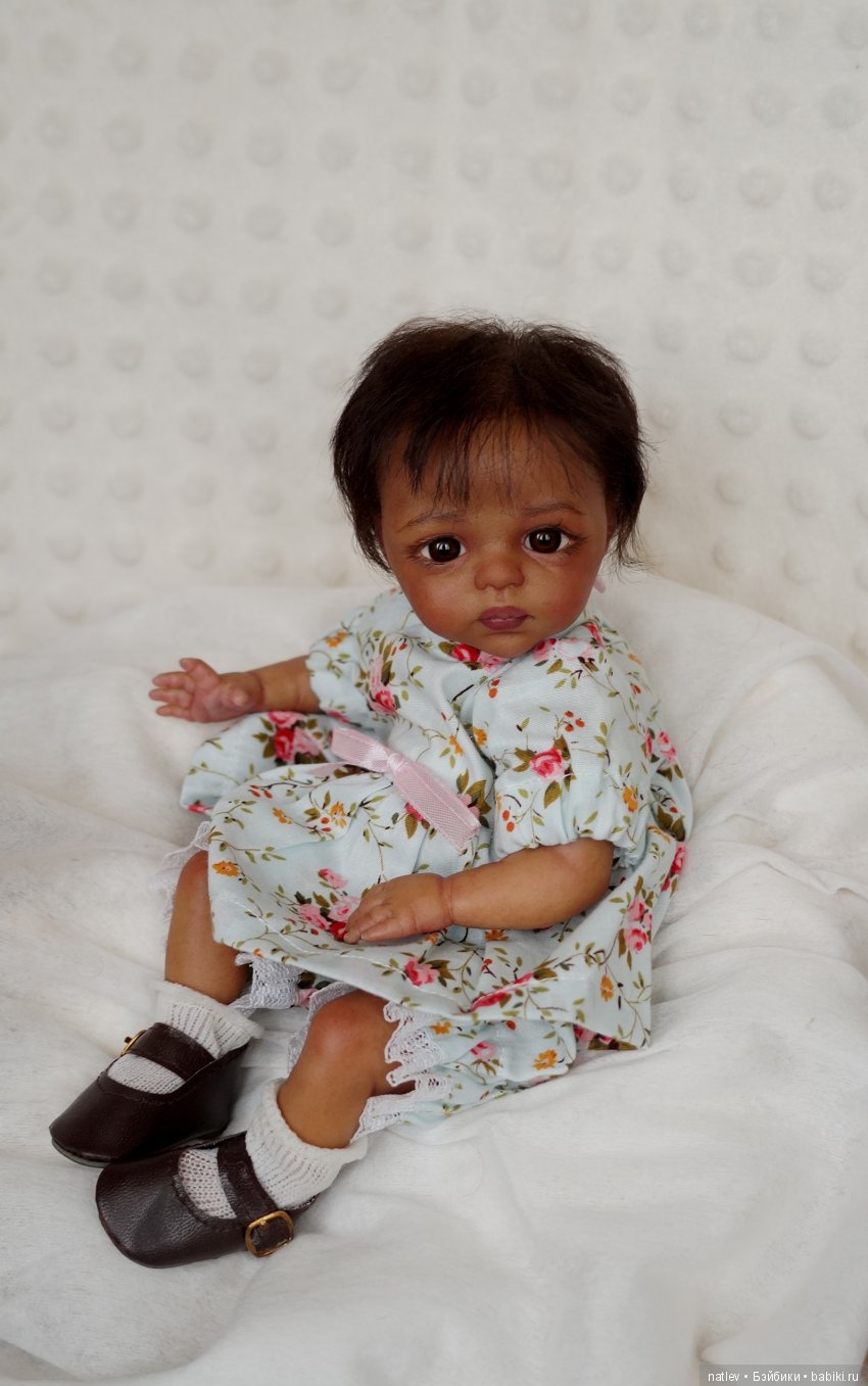 Малютка мулаточка. Кукла реборн Наталии Коноваловой