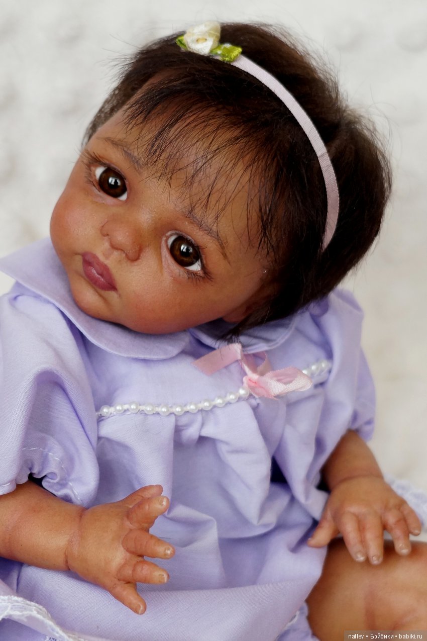 Малютка мулаточка. Кукла реборн Наталии Коноваловой