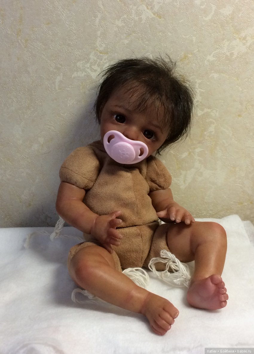 Малютка мулаточка. Кукла реборн Наталии Коноваловой (фото 3)