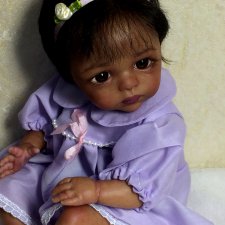 Малютка мулаточка. Кукла реборн Наталии Коноваловой