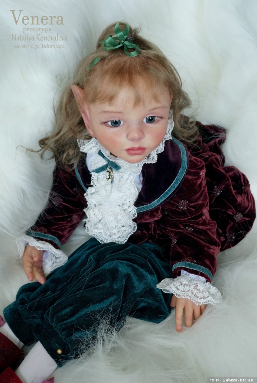 Волшебная Венера,эльфийская девочка. Прототип молда от Ольги Ченской.Кукла реборн Наталии Коноваловой