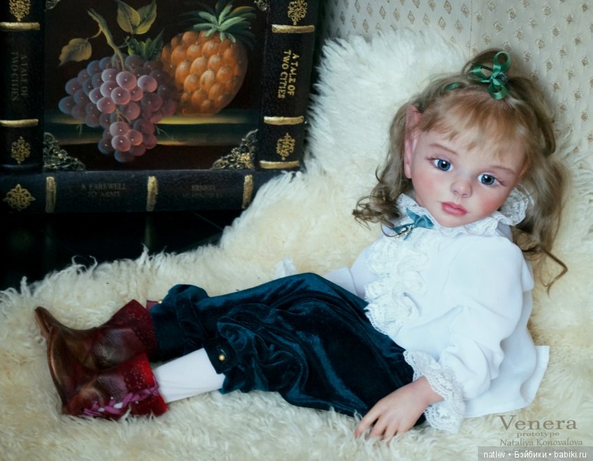 Волшебная Венера,эльфийская девочка. Прототип молда от Ольги Ченской.Кукла реборн Наталии Коноваловой (фото 6)