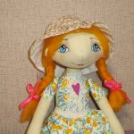 Моя первая текстильная кукла Тыквоголовка