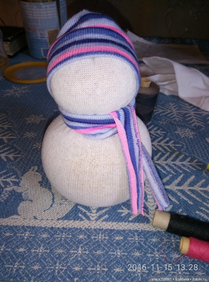 Снеговики, игрушки своими руками (фото 5)