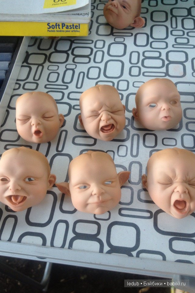 Летние зарисовки. Часть 3. Варианты глазок шарнирных кукол (фото 10)