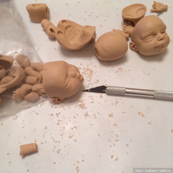 Шарнирные младенцы от Лели Дубровиной. Процесс работы (фото 3)