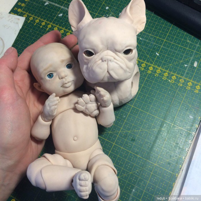 Французская булочка от Лели Дубровиной. Шарнирные куклы (фото 7)