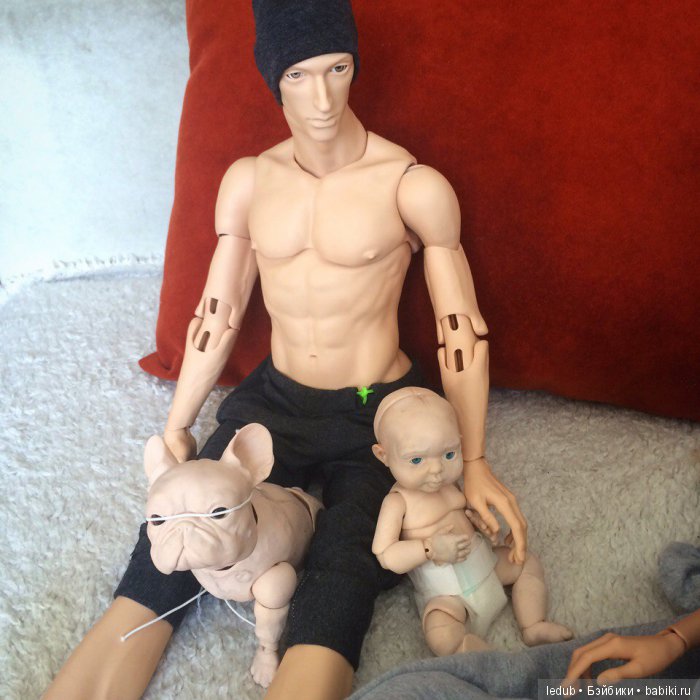 Французская булочка от Лели Дубровиной. Шарнирные куклы (фото 5)