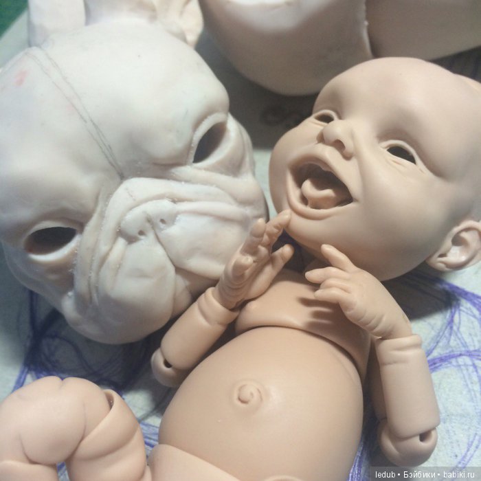 Французская булочка от Лели Дубровиной. Шарнирные куклы (фото 6)