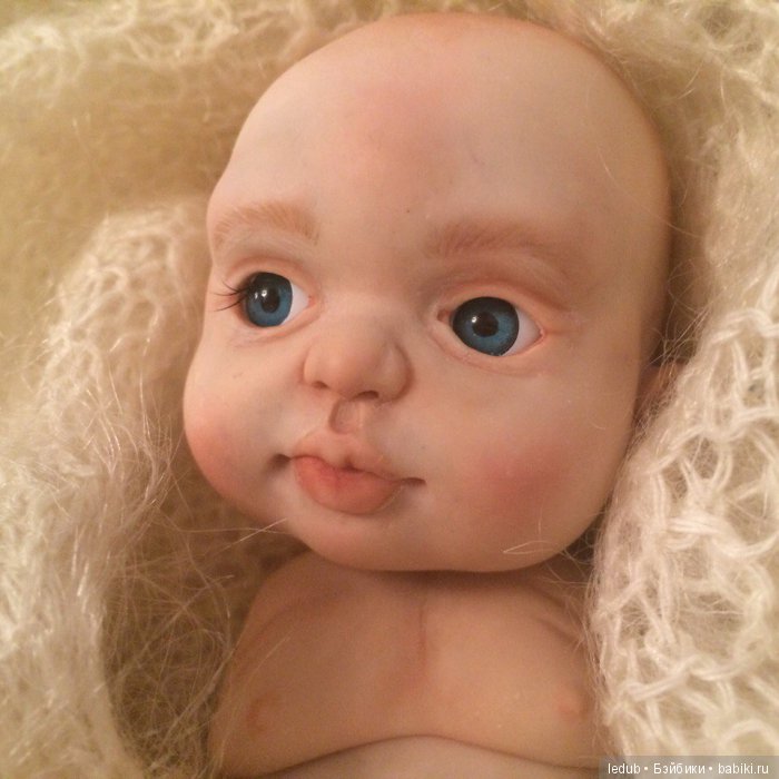 Пробная роспись. Авторская шарнирная кукла