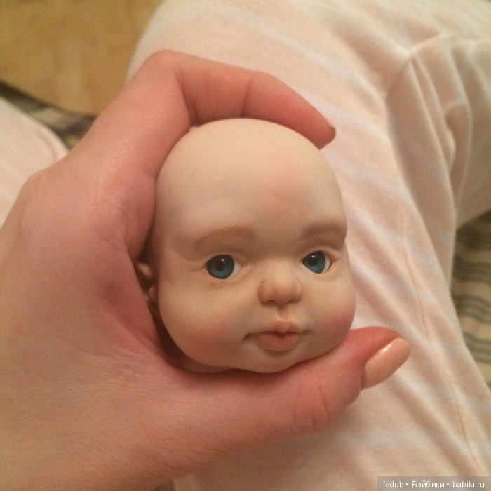 Пробная роспись. Авторская шарнирная кукла