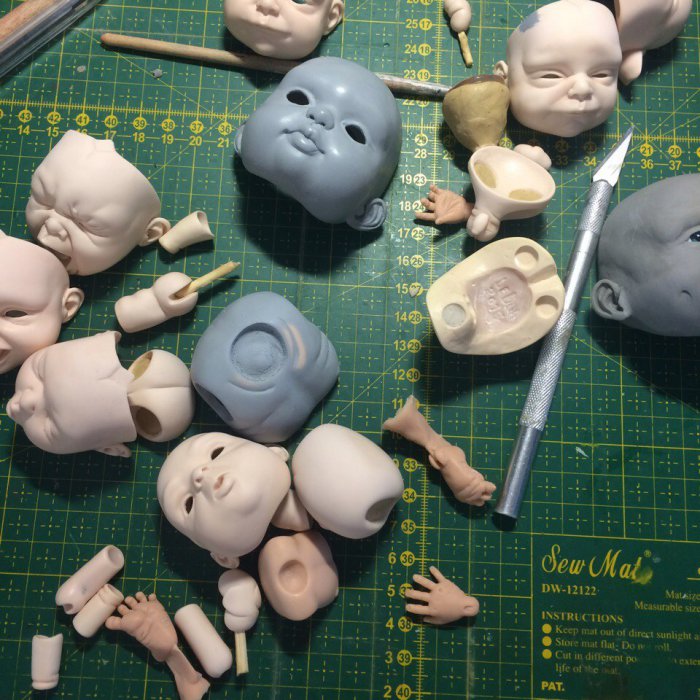 Обновленная мастер модель шарнирной куклы младенца