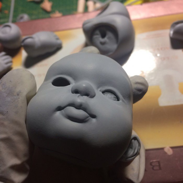 Годовасик. Работа продолжается над шарнирной куклой (фото 4)