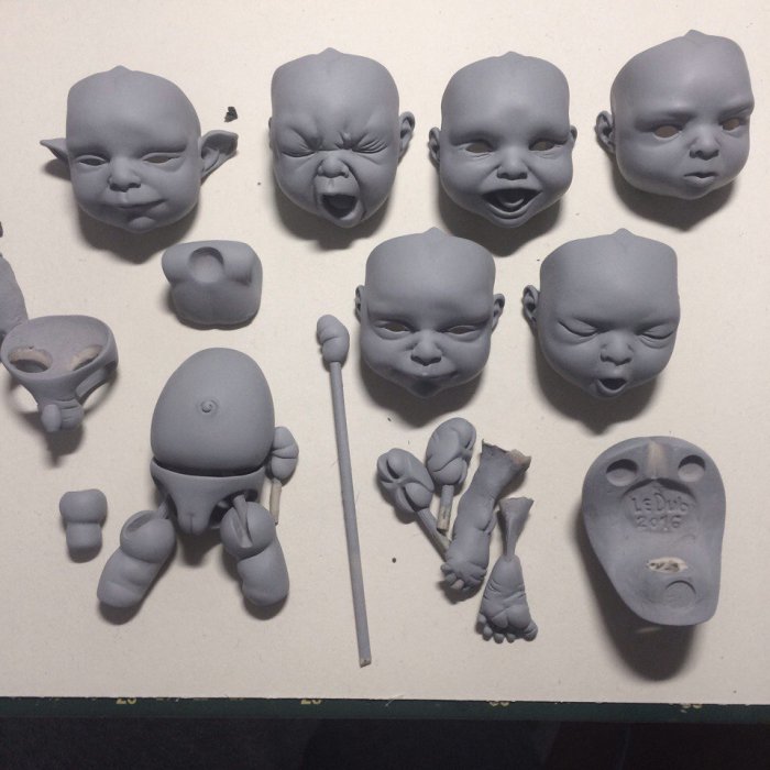 Обновленная мастер модель шарнирной куклы младенца (фото 8)