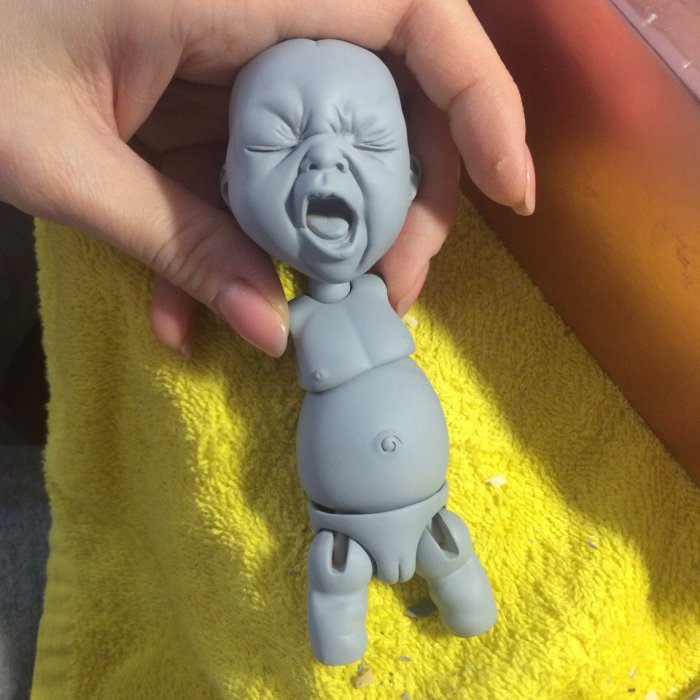 Обновленная мастер модель шарнирной куклы младенца (фото 6)