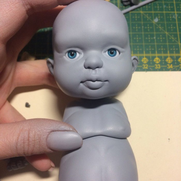 Годовасик. Работа продолжается над шарнирной куклой (фото 3)