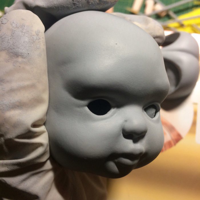 Годовасик. Работа продолжается над шарнирной куклой (фото 5)