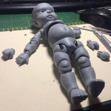 Годовасик. Работа продолжается над шарнирной куклой