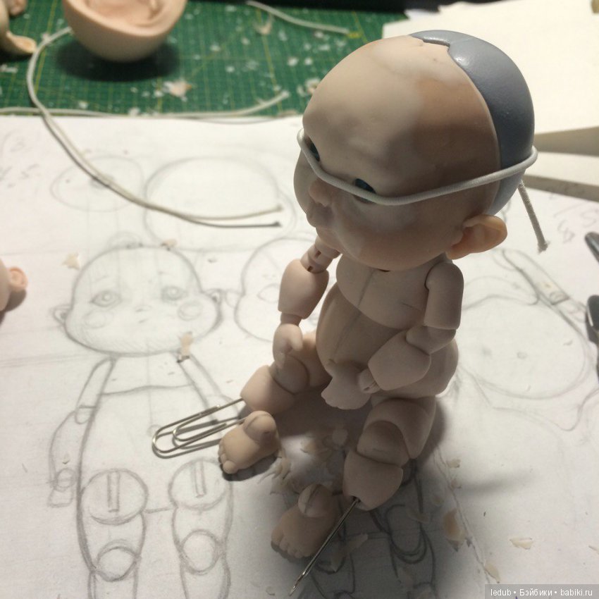 Мой ангелочек — Авторские шарнирные куклы своими руками: лепка