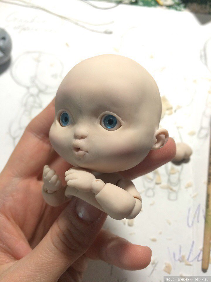 Мой ангелочек — Авторские шарнирные куклы своими руками: лепка (фото 3)