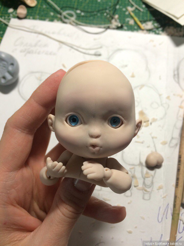 Мой ангелочек — Авторские шарнирные куклы своими руками: лепка