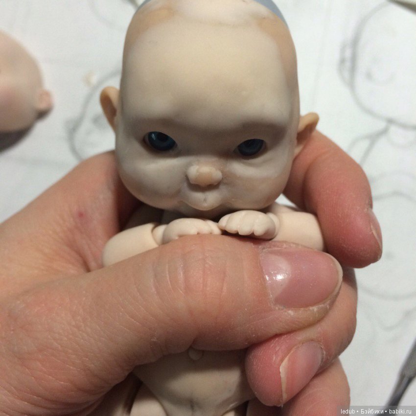 Мой ангелочек — Авторские шарнирные куклы своими руками: лепка