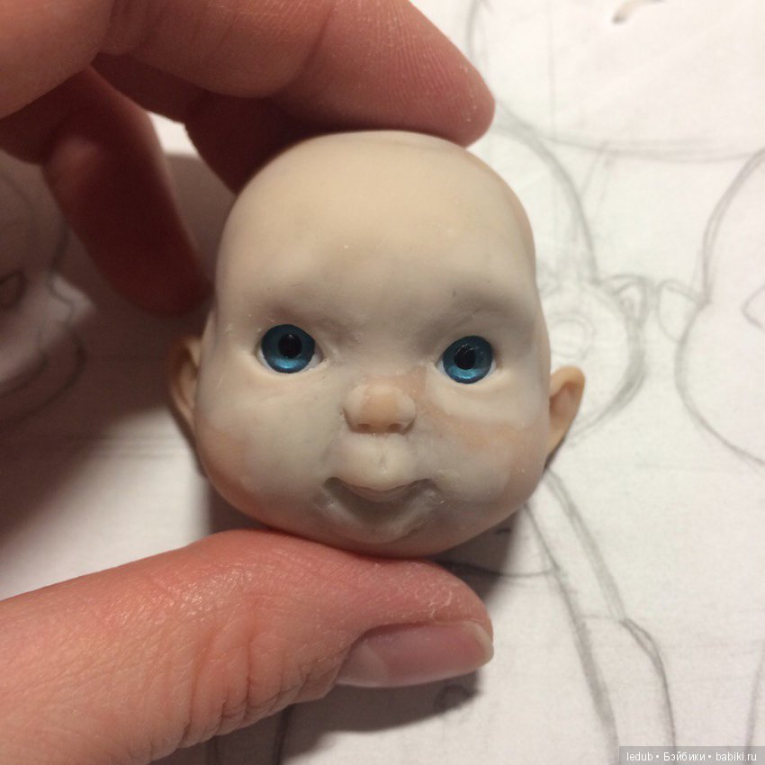 Мой ангелочек — Авторские шарнирные куклы своими руками: лепка (фото 10)