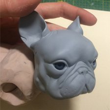 Шарнирная собака-французский бульдог от Лели Дубровиной