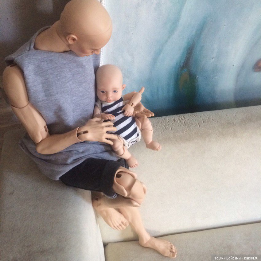 С папой хорошо — Авторские шарнирные куклы своими руками: лепка