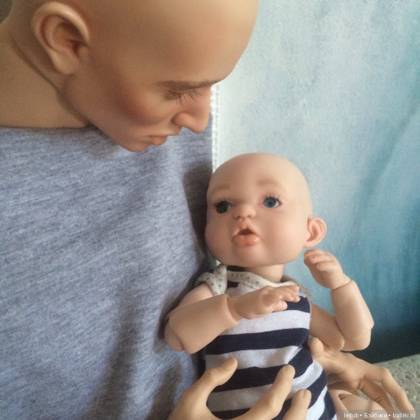 С папой хорошо — Авторские шарнирные куклы своими руками: лепка (фото 3)