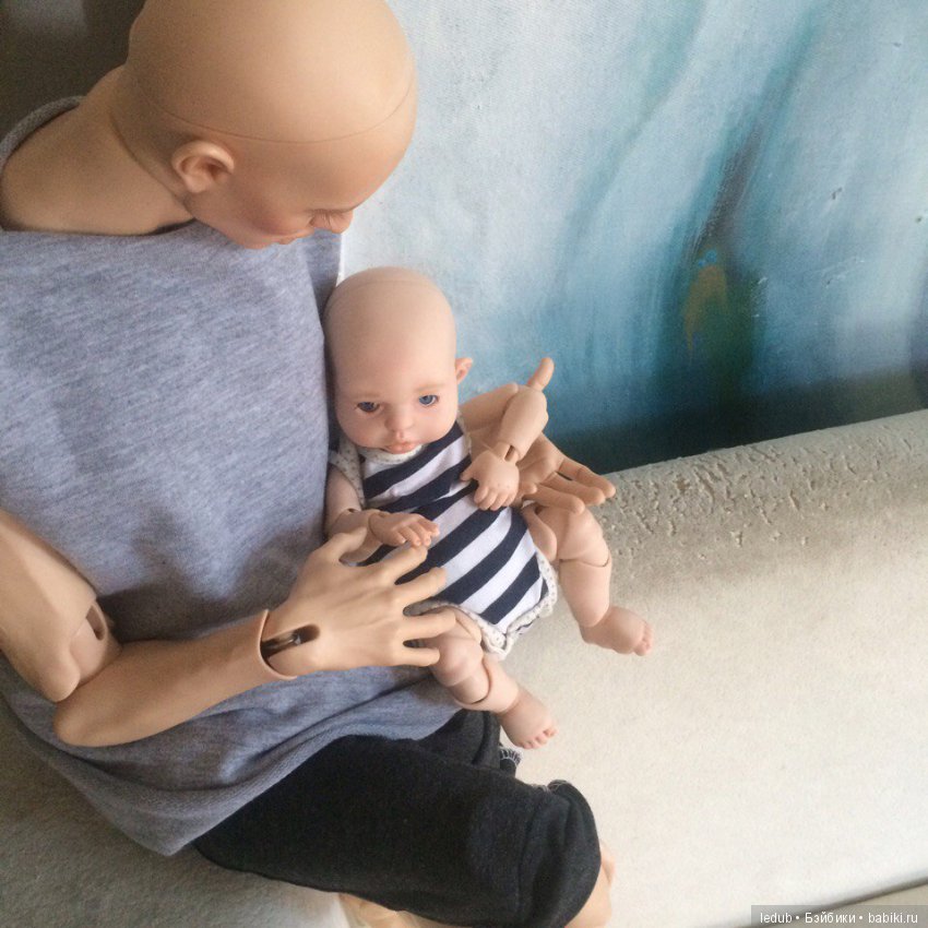 С папой хорошо — Авторские шарнирные куклы своими руками: лепка (фото 2)