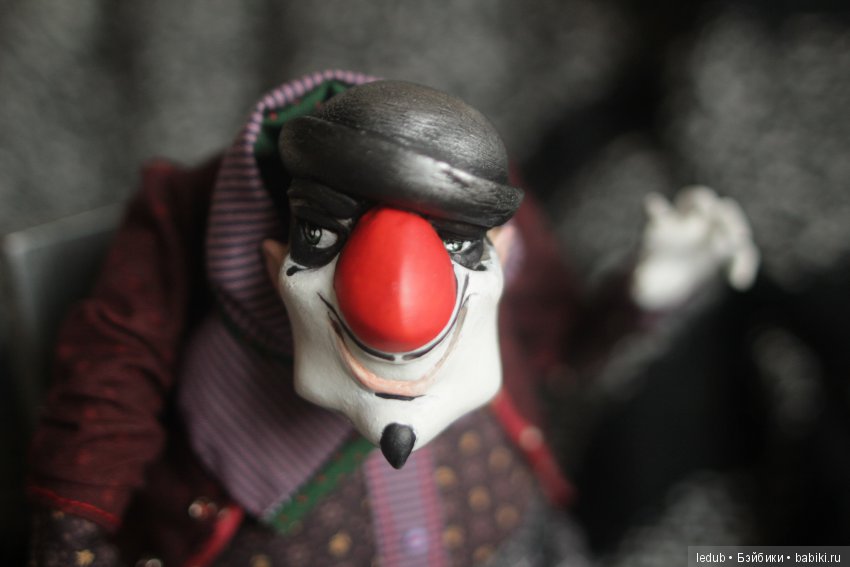 Проект "Клоуны" - "Зло" — Текстильные игрушки и примитивы: кофейные (фото 4)