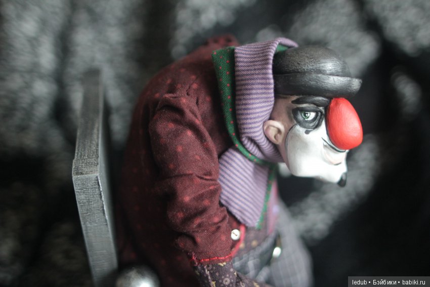 Проект "Клоуны" - "Зло" — Текстильные игрушки и примитивы: кофейные (фото 2)