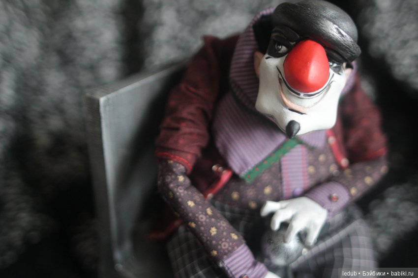 Проект "Клоуны" - "Зло" — Текстильные игрушки и примитивы: кофейные (фото 8)