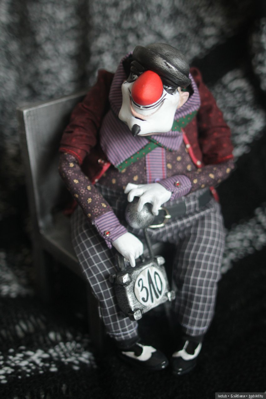 Проект "Клоуны" - "Зло" — Текстильные игрушки и примитивы: кофейные (фото 10)
