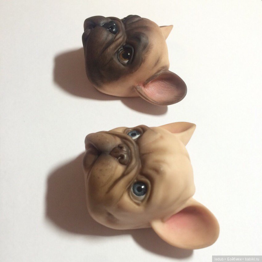 Первая отливка, роспись и новые мордашки: сплюша и собака-улыбака