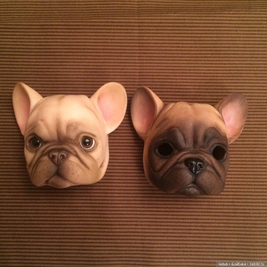 Первая отливка, роспись и новые мордашки: сплюша и собака-улыбака