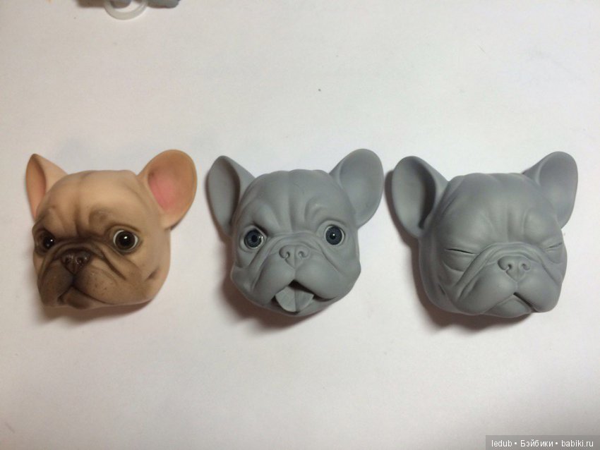 Первая отливка, роспись и новые мордашки: сплюша и собака-улыбака (фото 9)