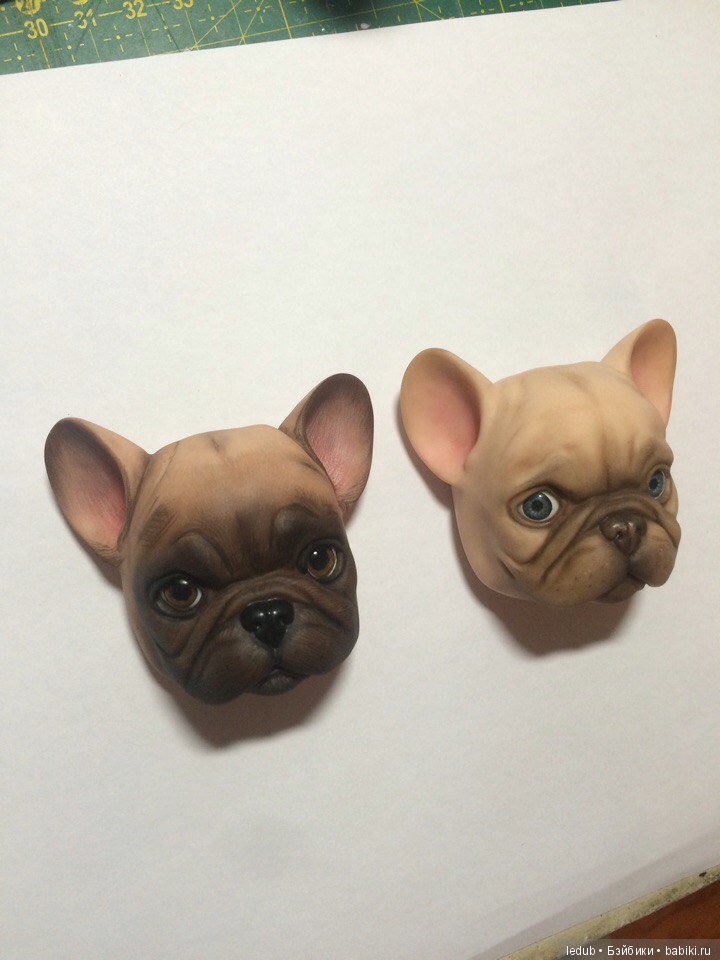 Первая отливка, роспись и новые мордашки: сплюша и собака-улыбака