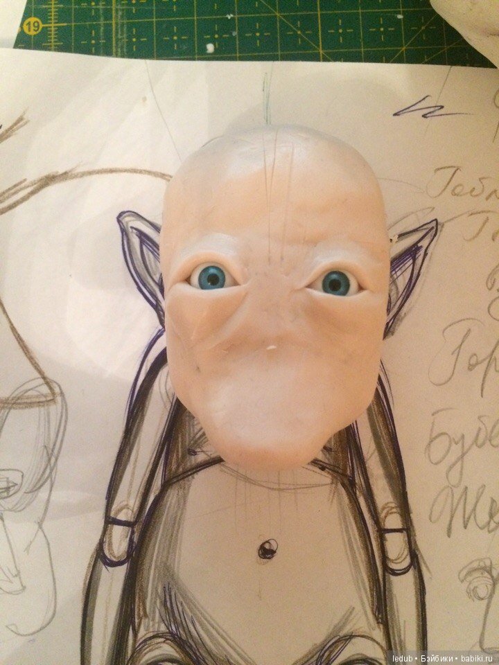 Работа над новой куклой "Mr. Green" Лели Дубровиной