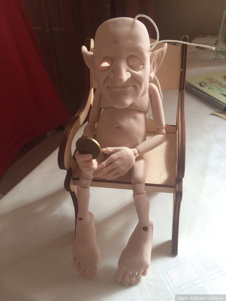 Работа над новой куклой "Mr. Green" Лели Дубровиной (фото 10)