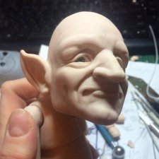 Работа над новой куклой "Mr. Green" Лели Дубровиной