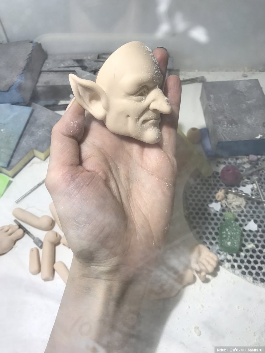 Лепрекон. Отливка — Авторские шарнирные куклы своими руками: лепка (фото 4)