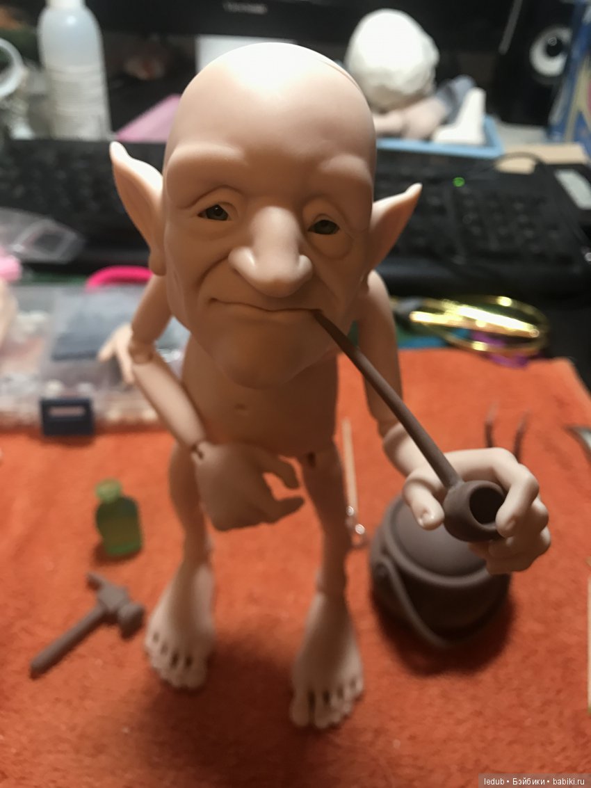 Лепрекон. Отливка — Авторские шарнирные куклы своими руками: лепка